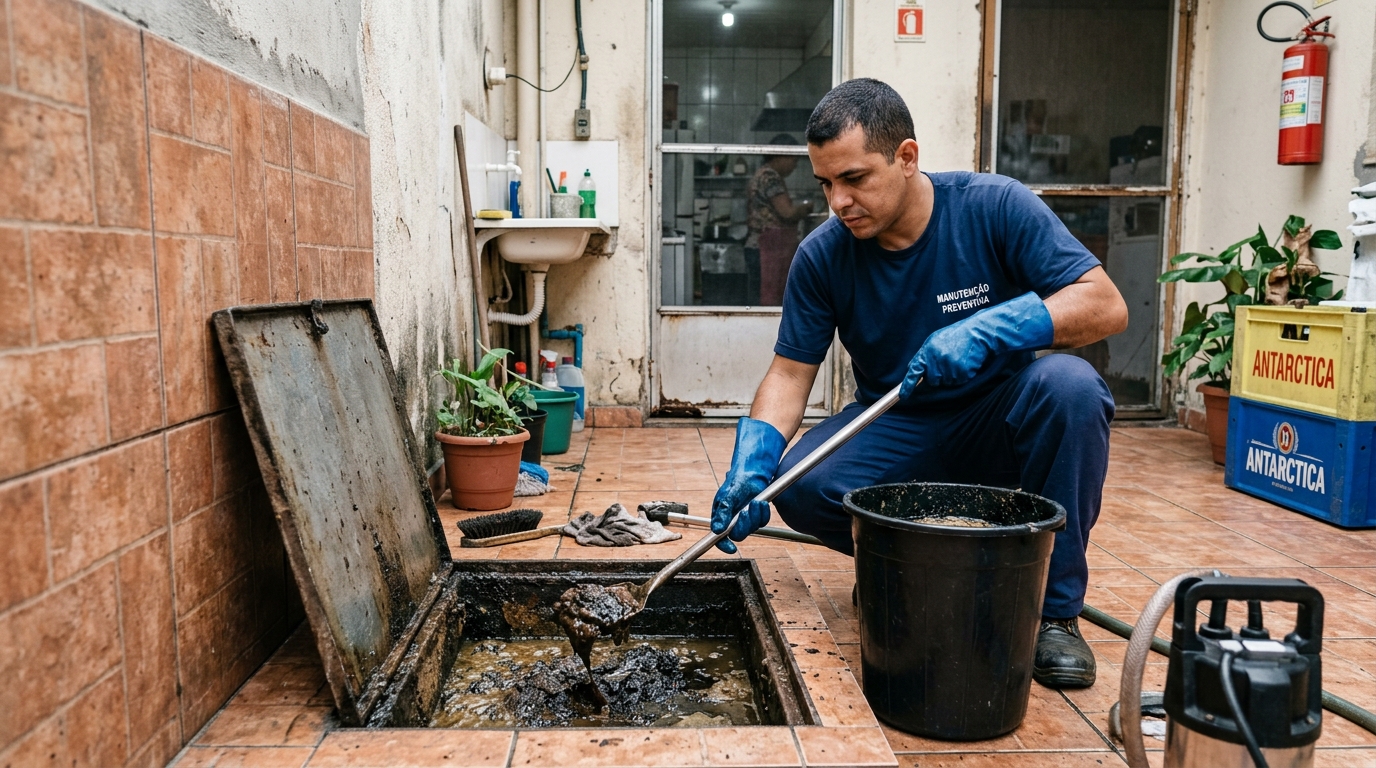 Limpeza de Caixa de Gordura perto de mim em Blumenau‑SC
